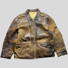 Load image into Gallery viewer, 90s Gatto detriot leather jacket - XL
