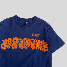 Load image into Gallery viewer, 90s Stüssy flower T-shirt - L
