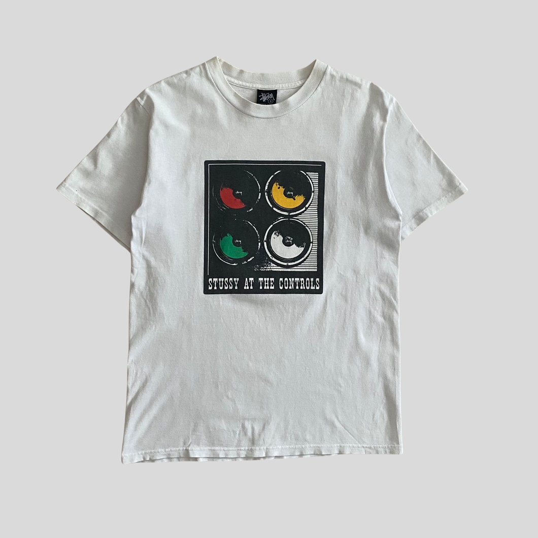 00s Stüssy at the controls T-shirt - S