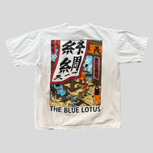 Load image into Gallery viewer, 00s Tintin blue lotus T-shirt - S
