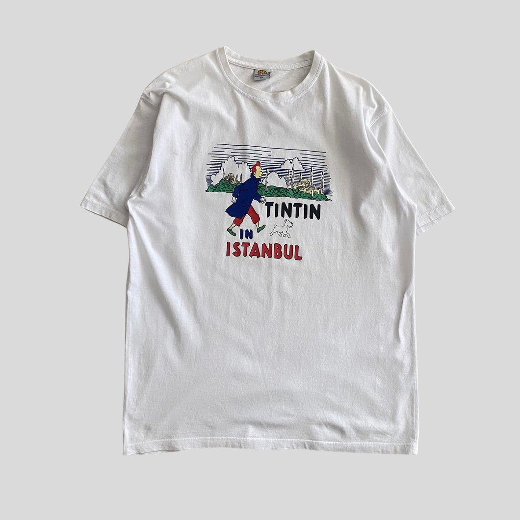00s Tintin in Istanbul t-shirt - XL
