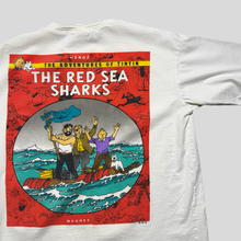 Load image into Gallery viewer, 90s Tintin red sea sharks T-shirt - M
