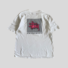 Load image into Gallery viewer, 00s Stüssy checkered t-shirt - XL
