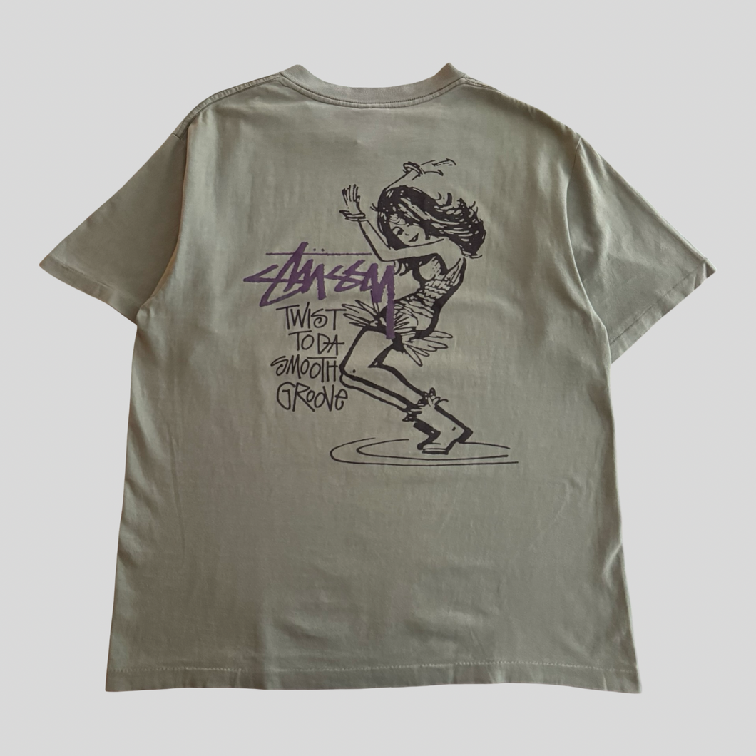 80s Stüssy smooth groove T-shirt - L
