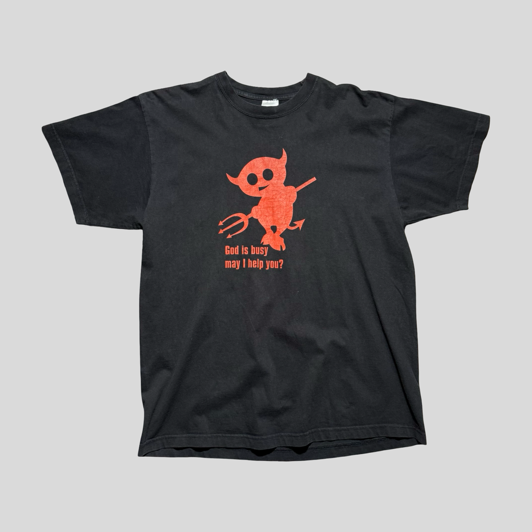 00s God is busy T-shirt - XL