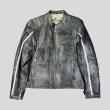Load image into Gallery viewer, 90s Gatto biker leather jacket - 50
