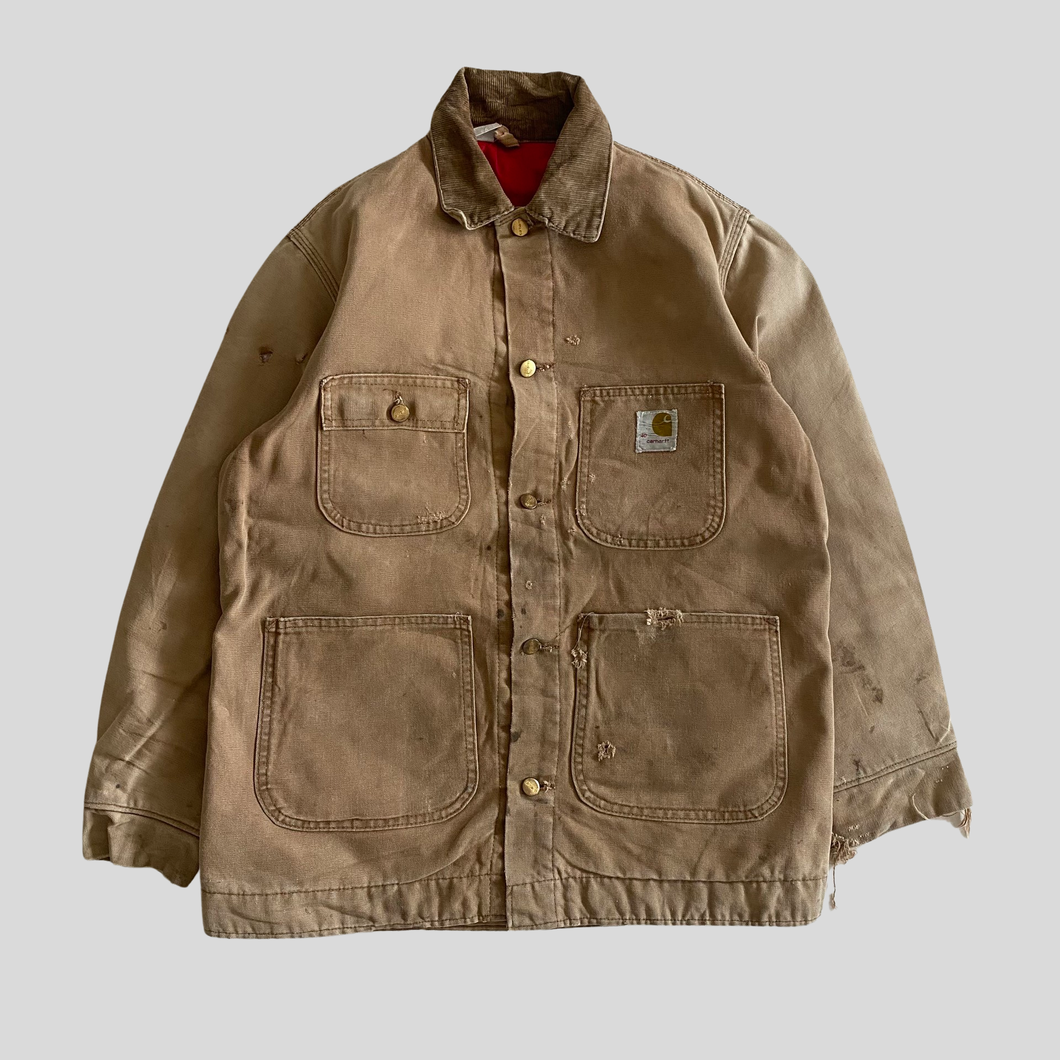 80s Carhartt Michigan work jacket - L