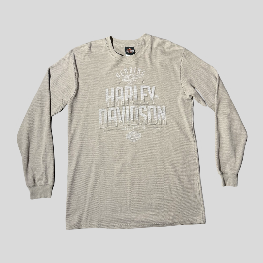 00s Harley Davidson thermal T-shirt - XL