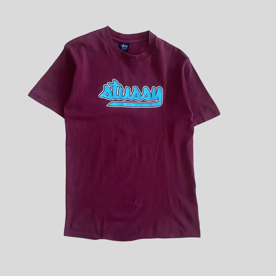 90s Stüssy logo T-shirt - S/M
