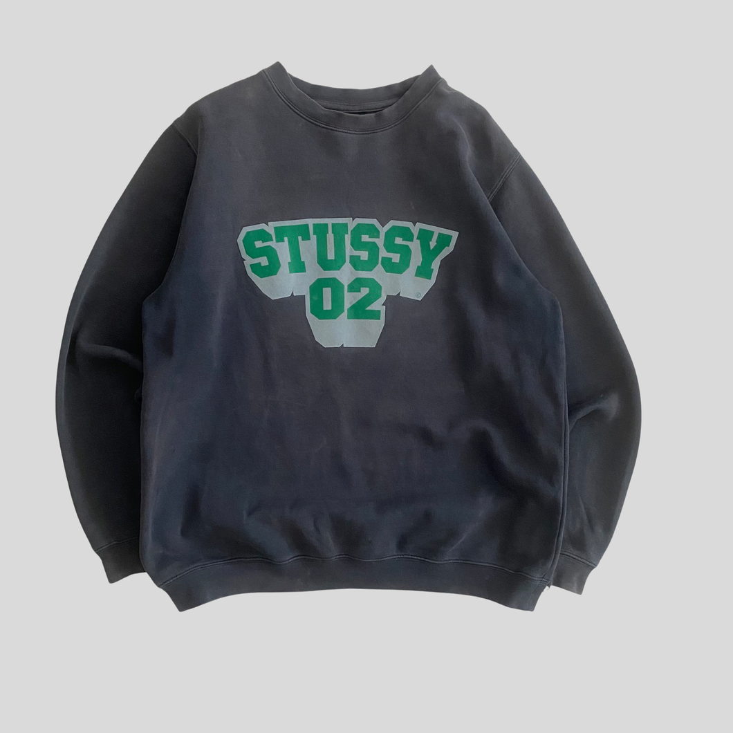 90s Stüssy 02 sweatshirt - M/L