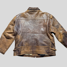 Load image into Gallery viewer, 90s Gatto detriot leather jacket - XL
