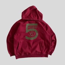 Load image into Gallery viewer, 90s Stüssy 5 logo hoodie - M/L
