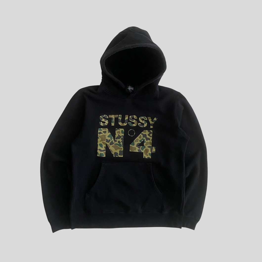 00s Stüssy camo hoodie - S