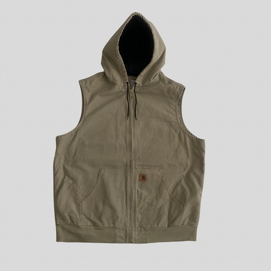 00s Carhartt active hooded work vest - XL/XXL