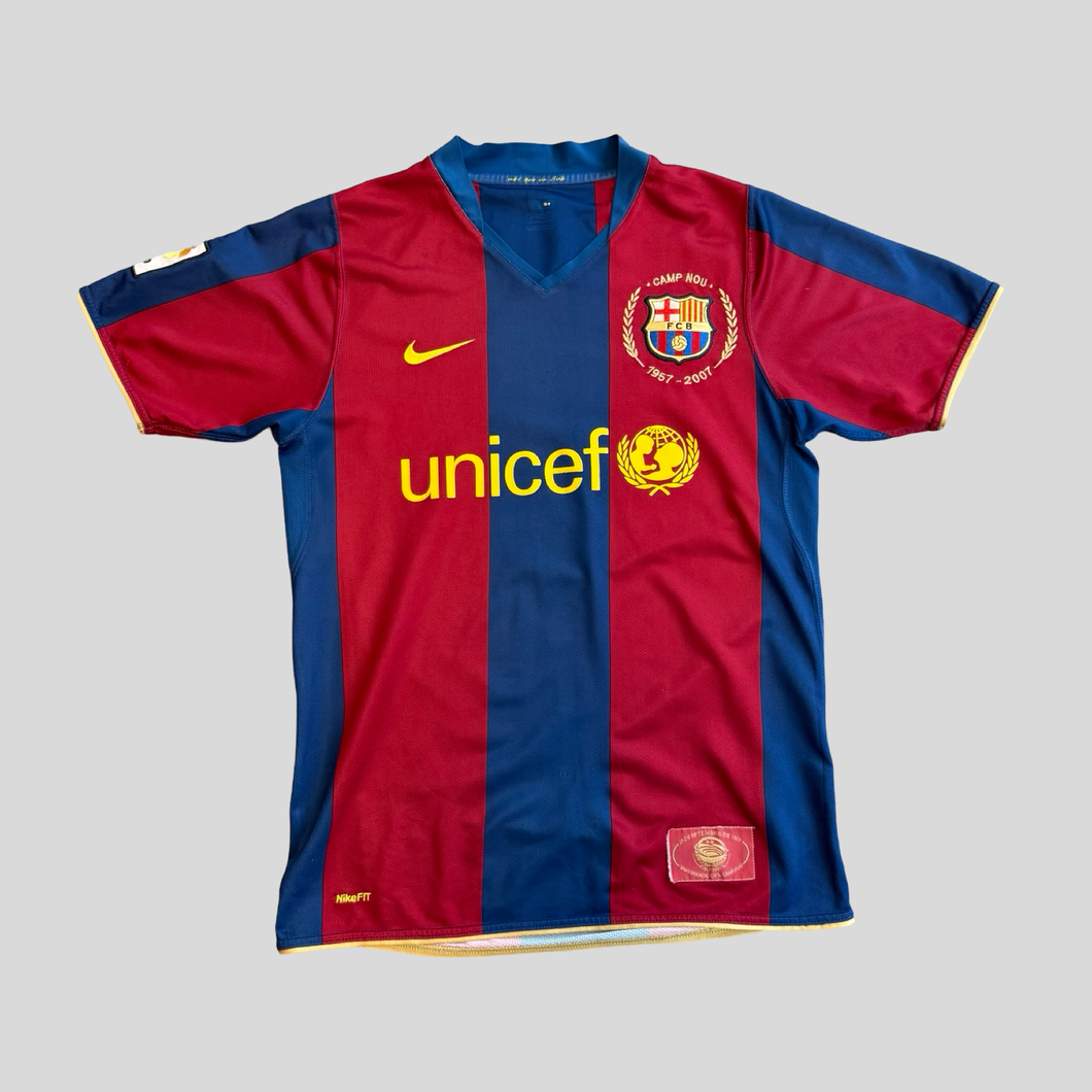 2007-08 Barcelona home jersey - S