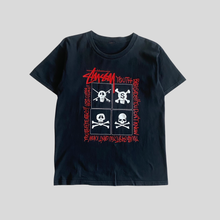 Load image into Gallery viewer, 00s Stüssy skull t-shirt - S
