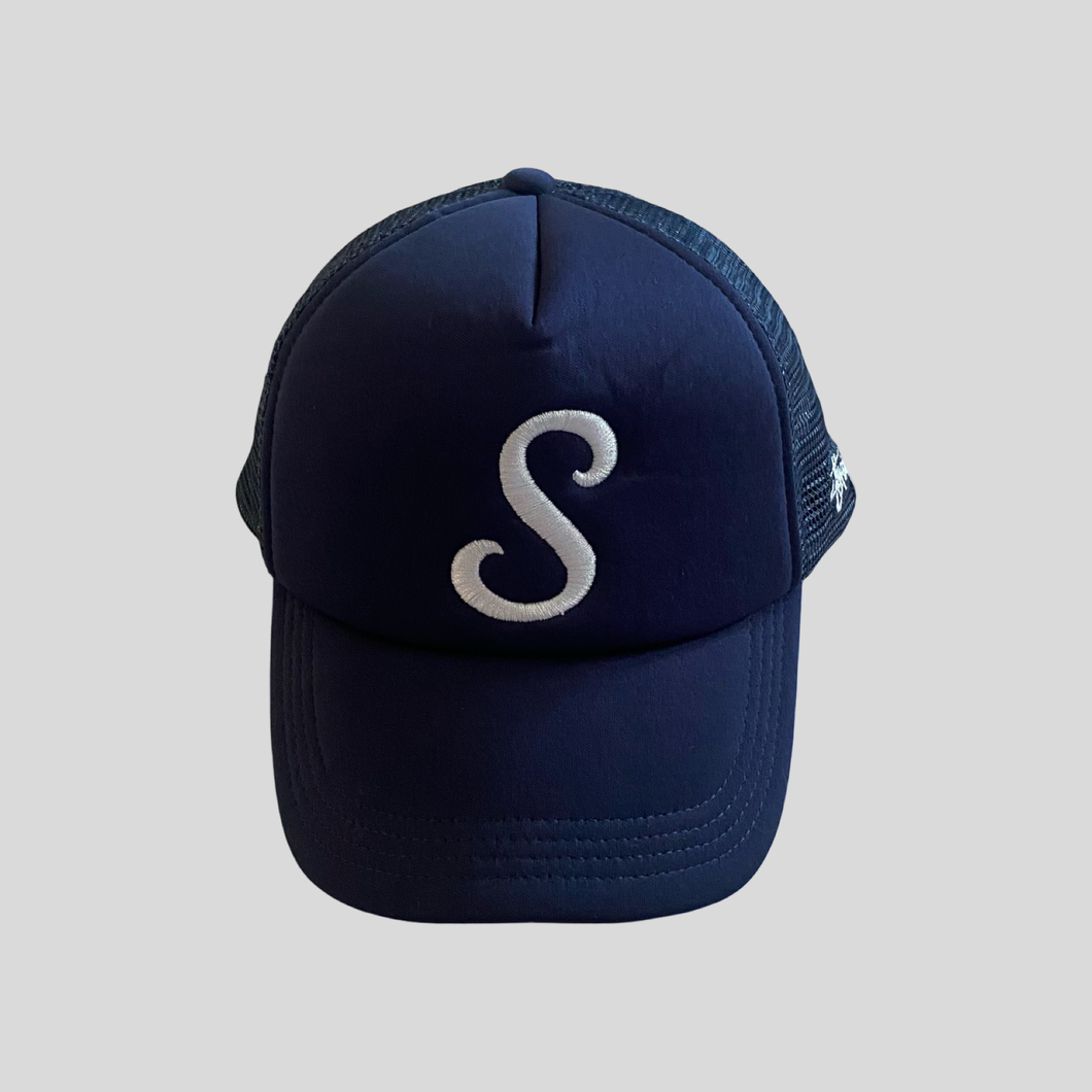 00s Stüssy s logo trucker cap