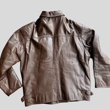 Load image into Gallery viewer, 90s Gatto detriot leather jacket - S/M
