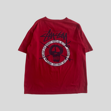 Load image into Gallery viewer, 00s Stüssy skull T-shirt - M
