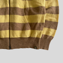 Load image into Gallery viewer, 00s Stüssy striped zip up hoodie - S/M
