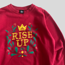 Load image into Gallery viewer, 00s Stüssy rise up sweatshirt - M
