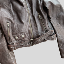 Load image into Gallery viewer, 00s Gatto biker leather jacket - XS
