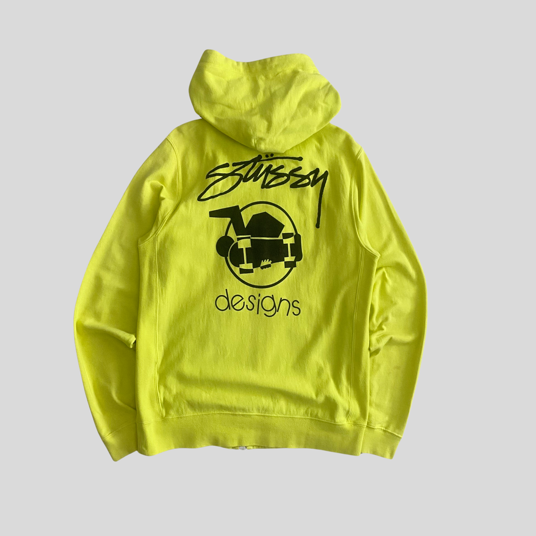 00s Stüssy designs zip up hoodie - M