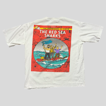 Load image into Gallery viewer, 90s Tintin red sea sharks T-shirt - M
