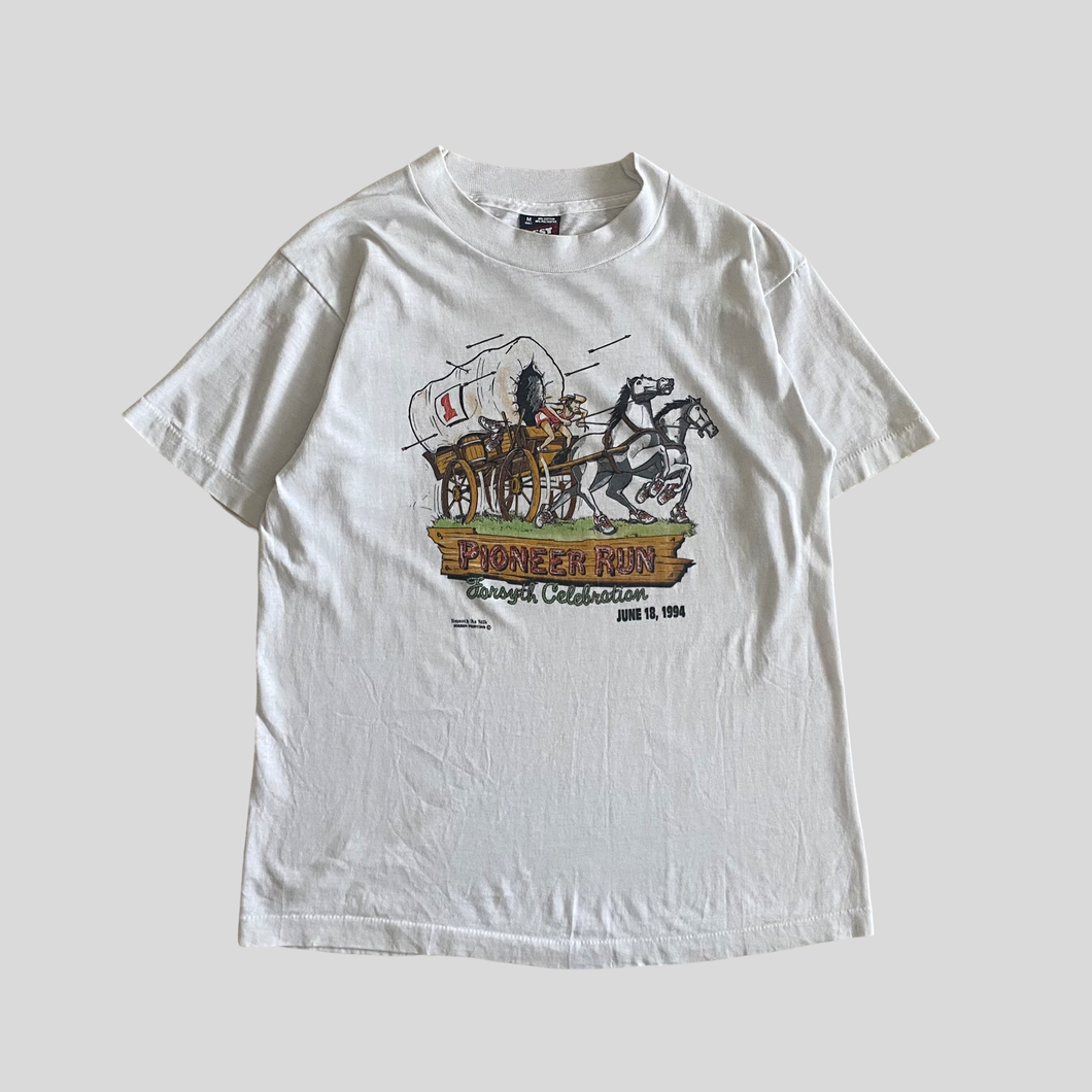 90s Pioneer run T-shirt - S