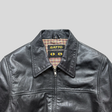 Load image into Gallery viewer, 90s Gatto detriot leather jacket - 38
