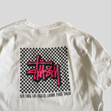 Load image into Gallery viewer, 00s Stüssy checkered t-shirt - XL
