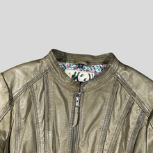 Load image into Gallery viewer, 90s Gatto biker leather jacket - 40
