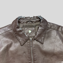 Load image into Gallery viewer, 90s Detriot leather jacket - L
