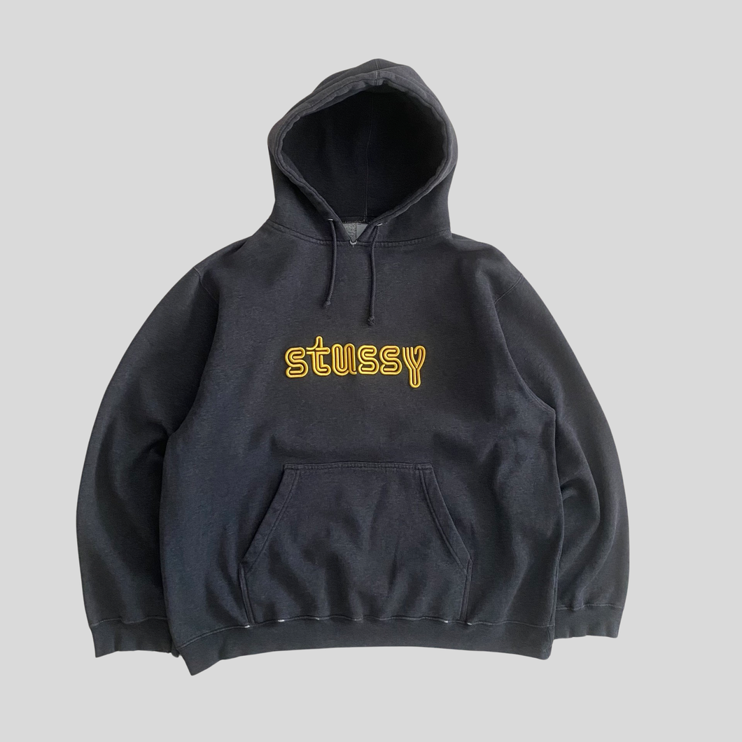 90s Stüssy embroidered hoodie - L/XL