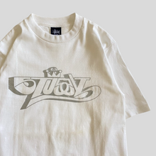 Load image into Gallery viewer, 00s Stüssy crown silver t-shirt - S/M

