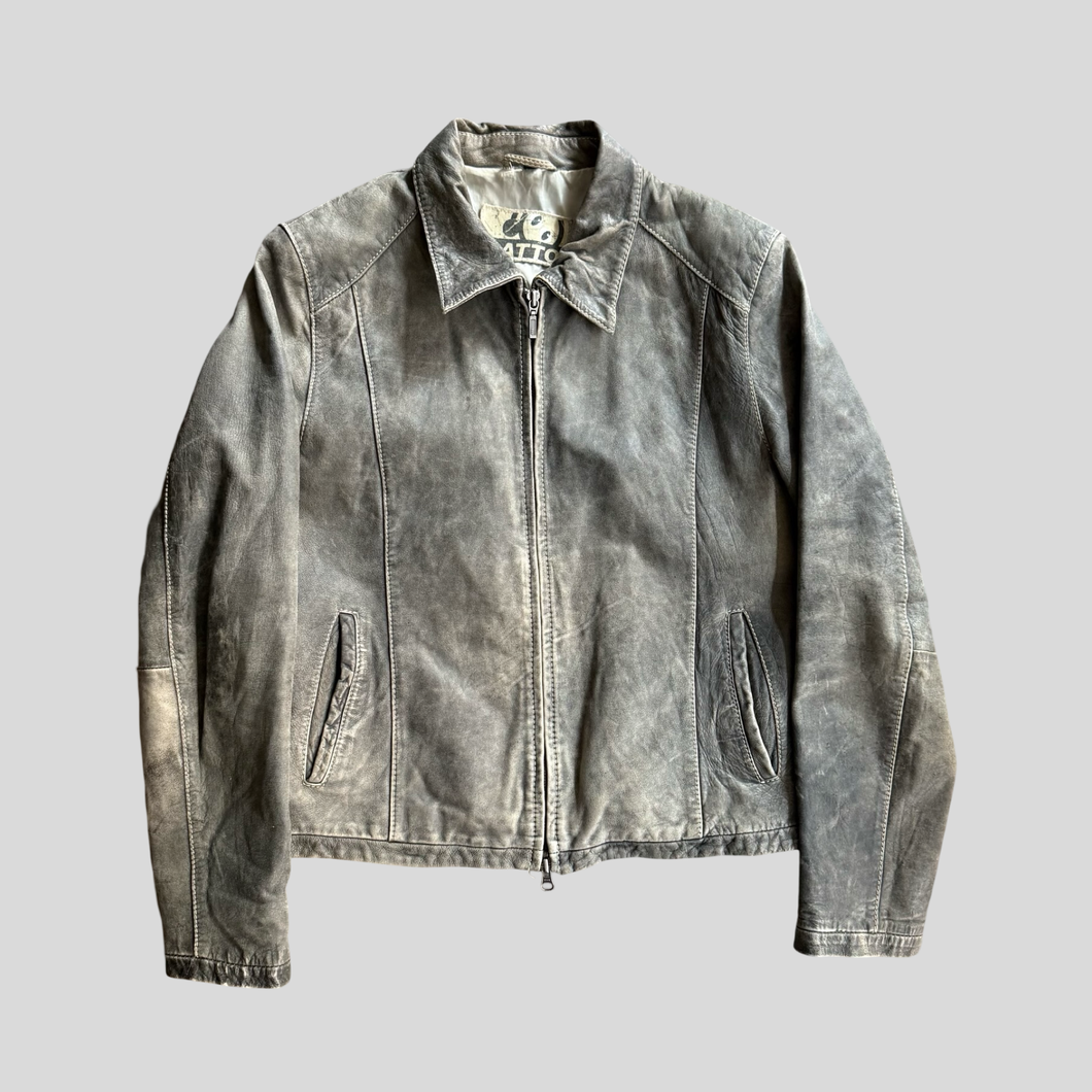 90s Gatto leather jacket - 40