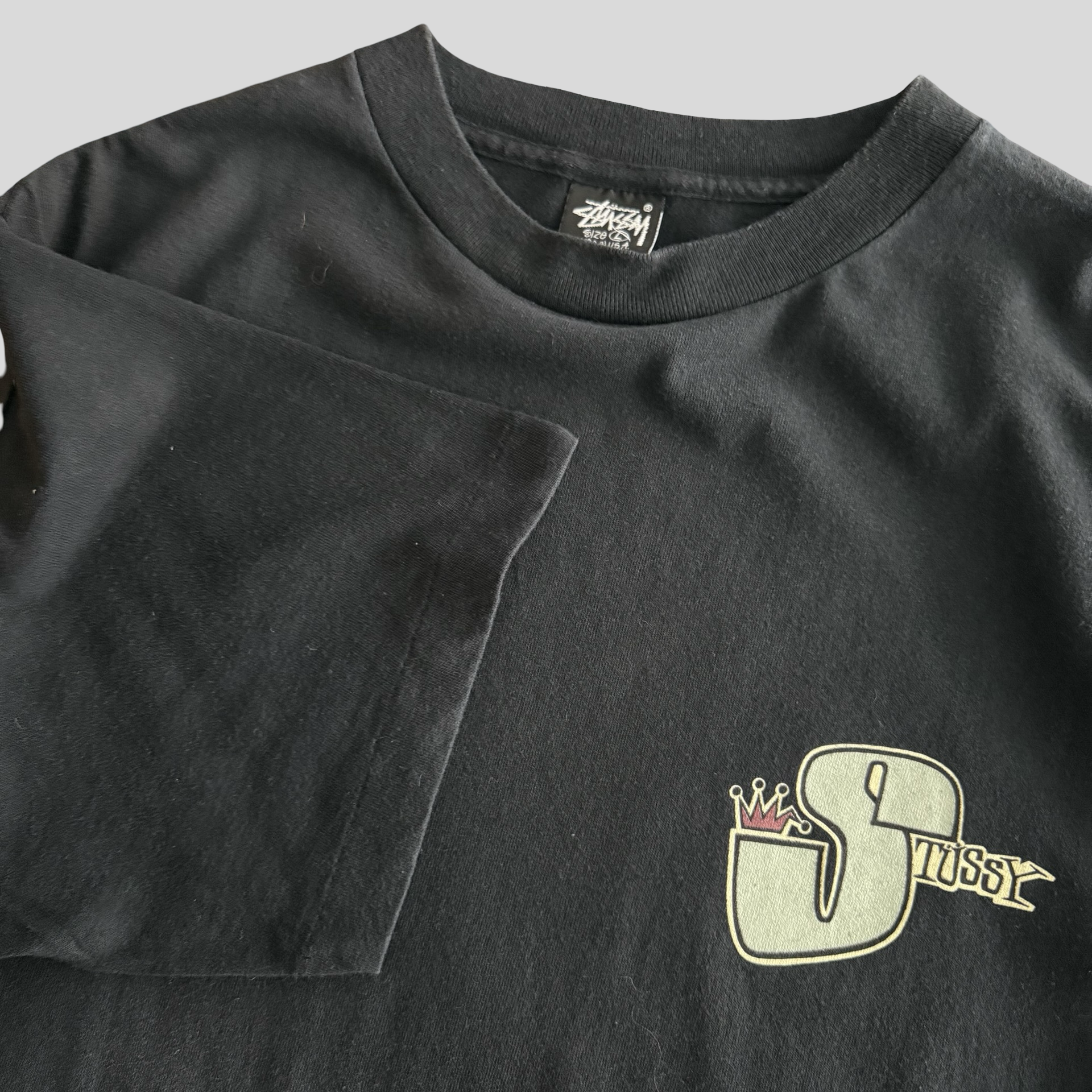 80s Stüssy Big s logo T-shirt - L – Scandivintageshop AB