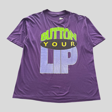 Load image into Gallery viewer, 90s Button your lip T-shirt - XL
