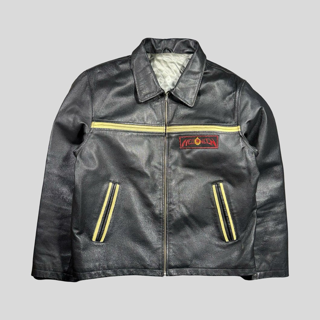 90s Detriot leather jacket - L