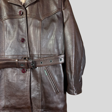 Load image into Gallery viewer, 90s Gatto coat leather jacket - S
