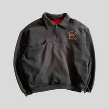 Load image into Gallery viewer, 80s Fire fighters workwear 1/4 zip up - L/XL
