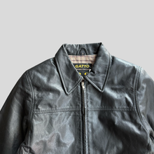 Load image into Gallery viewer, 90s Gatto detriot leather jacket - 36
