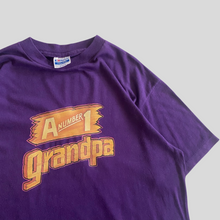Load image into Gallery viewer, 90s Number 1 grandpa T-shirt - L/XL
