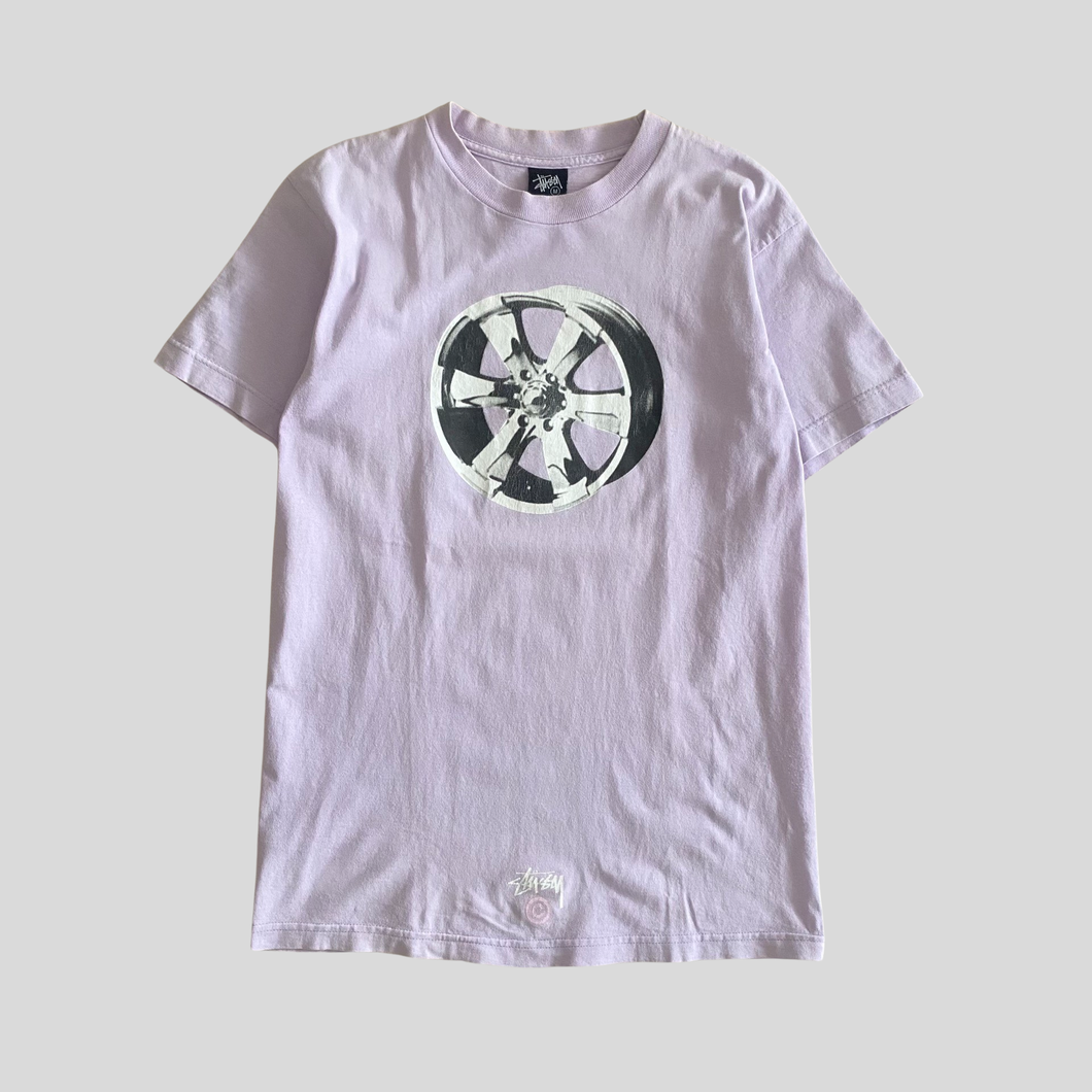 00s Stüssy wheel T-shirt - M