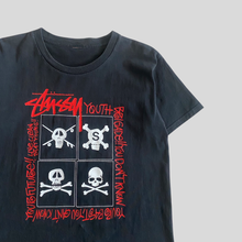 Load image into Gallery viewer, 00s Stüssy skull t-shirt - S
