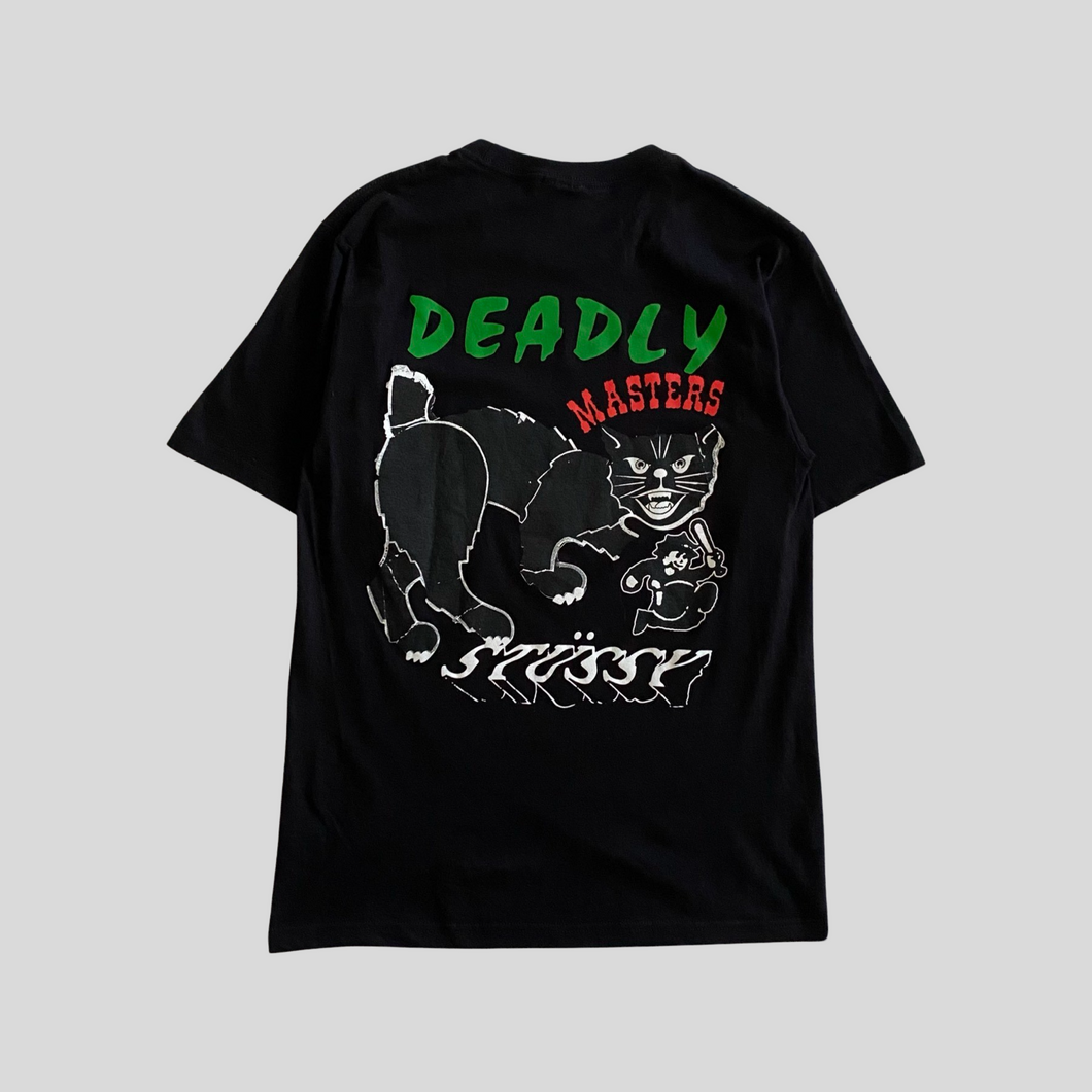 00s Stüssy deadly masters t-shirt - S/M