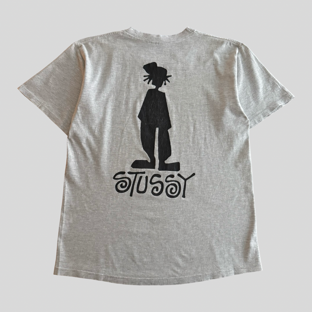 80s Stüssy raggamon T-shirt - L