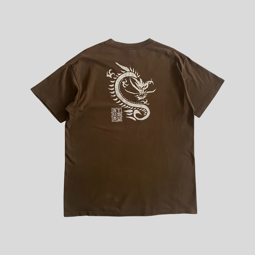90s Stüssy dragon T-shirt - XL