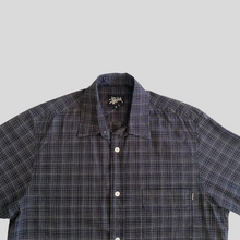 Load image into Gallery viewer, 90s Stüssy checkered short sleeve shirt - M
